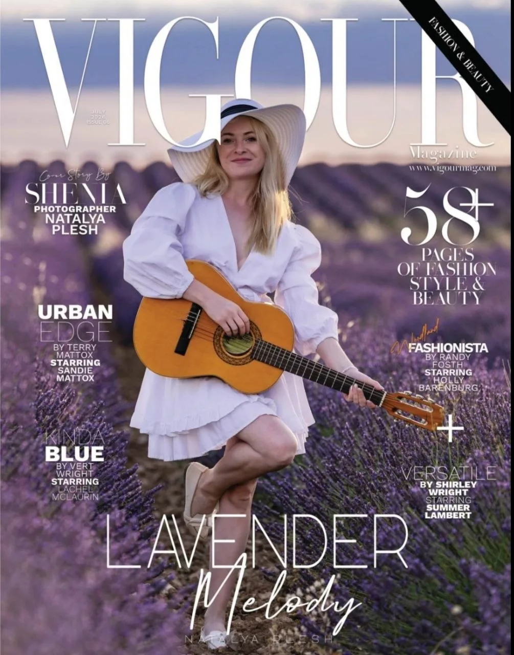 Portada de VIGOUR Magazine con fotografía de Natalya Plesh
